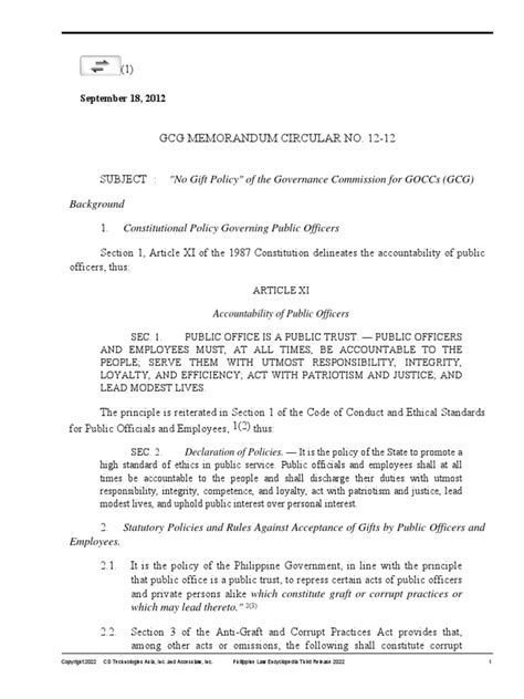 GCG MEMORANDUM CIRCULAR NO. 2021.